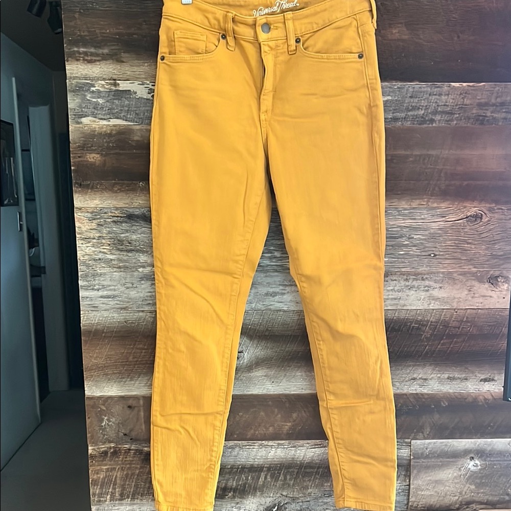 Universal Thread Mustard Skinny Jeans